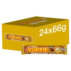 Yorkie Honeycomb Milk Chocolate Duo Bar 66g