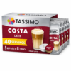 Costa Tassimo Latte Coffee Pods, 40 Servings