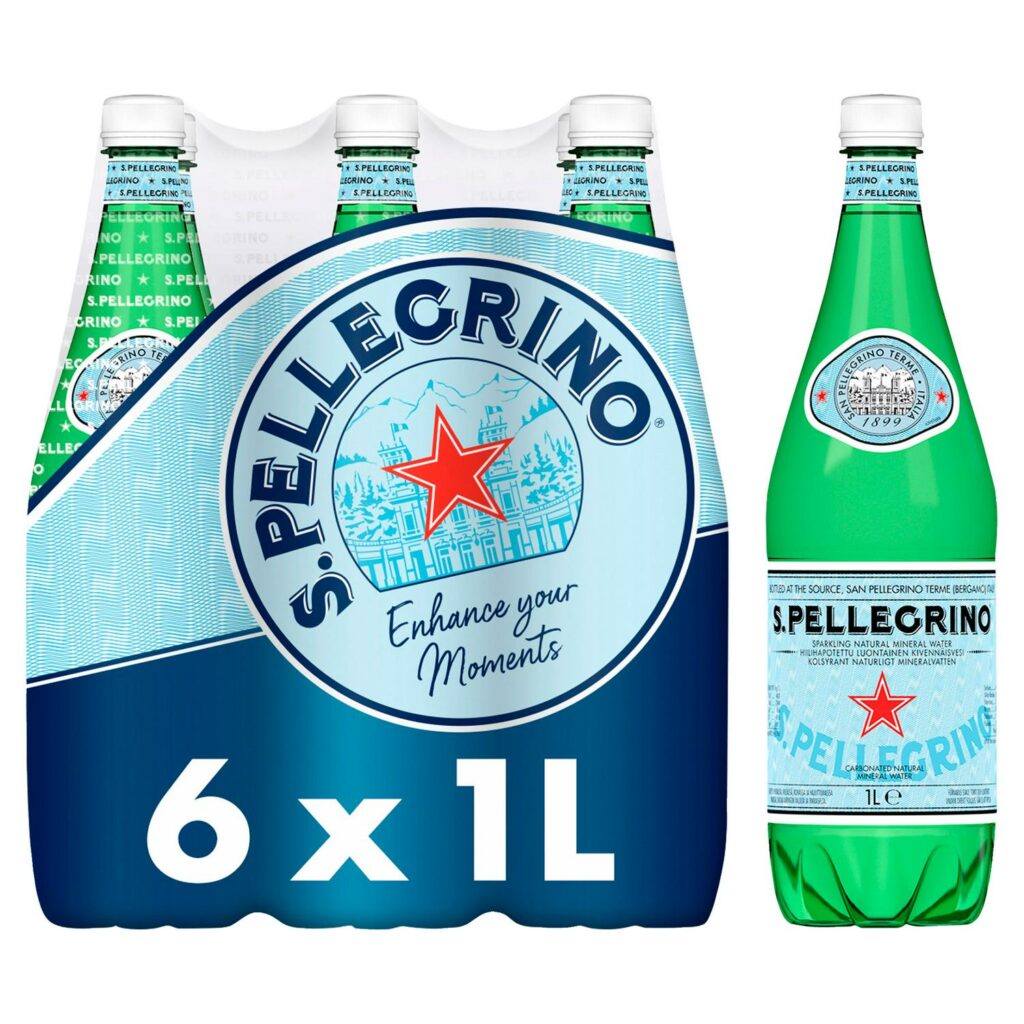 San Pellegrino Sparkling Natural Mineral Water 1L