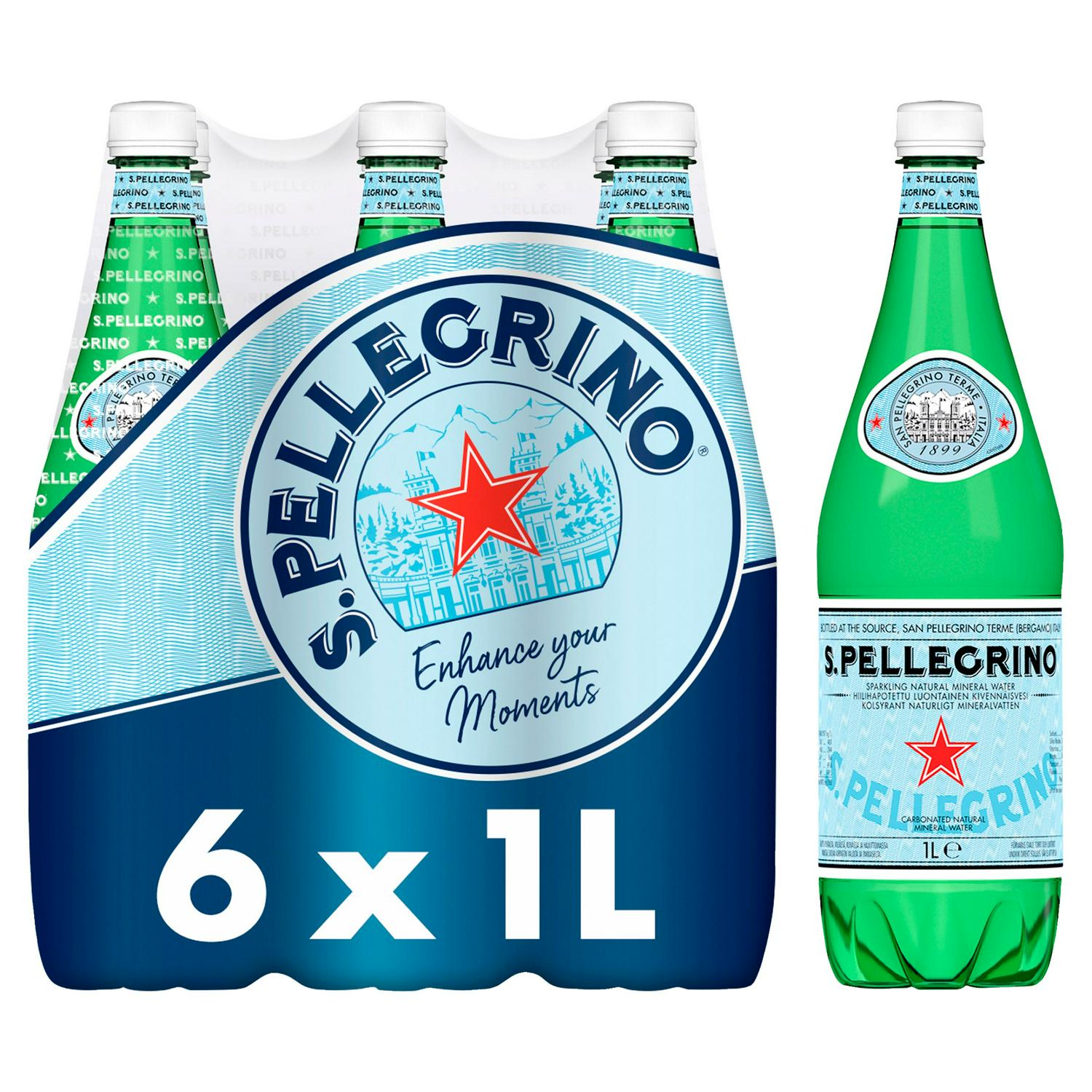 San Pellegrino Sparkling Natural Mineral Water 1L