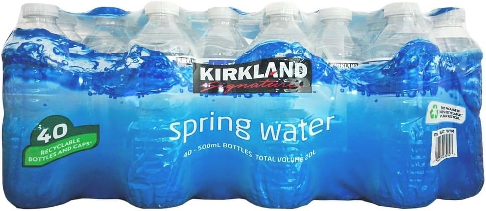 Kirkland Signature Natural Spring Water, 40 x 500ml
