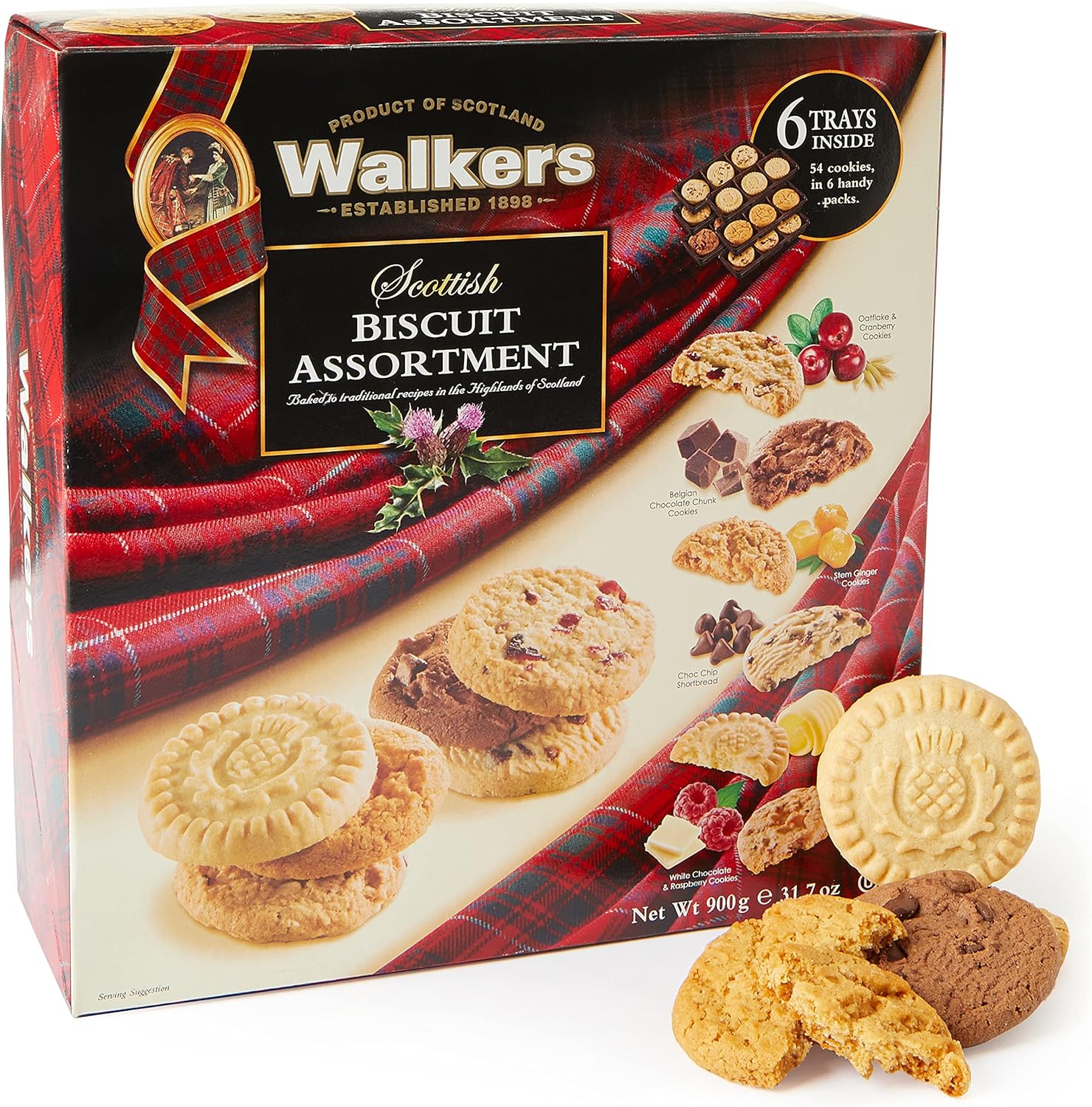 Walkers Scottish Biscuit Assortment, 900g