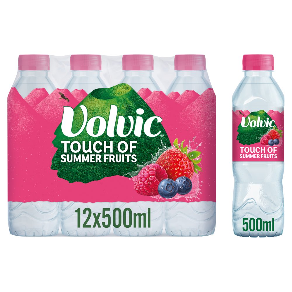Volvic Touch of Fruit Summer Fruits Natural Flavoured Water 500ml