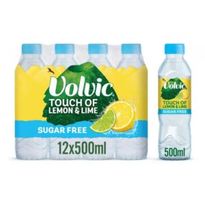 Volvic Touch of Fruit Sugar Free Lemon & Lime Natural Flavoured Water 500ml