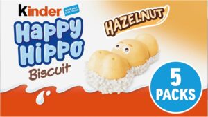 Kinder Happy Hippo Milk Chocolate and Hazelnut Biscuits Multipack 5 x 20.7g