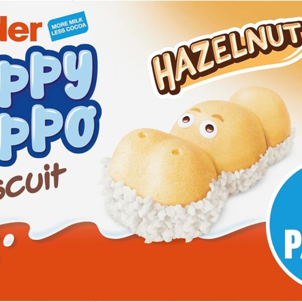 Kinder Happy Hippo Milk Chocolate and Hazelnut Biscuits Multipack 5 x 20.7g