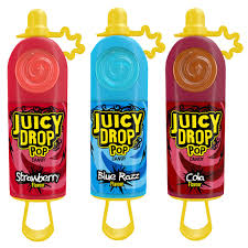 Bazooka Juicy Drop Pop Lollipop with Sour Gel 26g