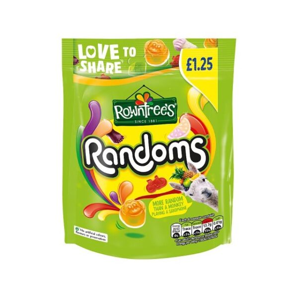 Rowntrees Randoms Pouch PM £1.25 120g
