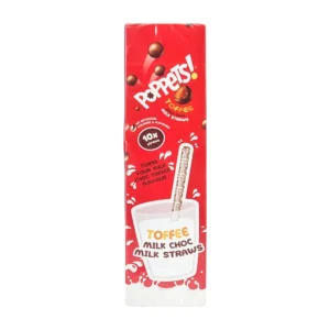 Poppets Toffee Milk Chocolate Straws 10x6g