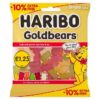Haribo 10% Extra Free Gold Bears PM £1.25 154g