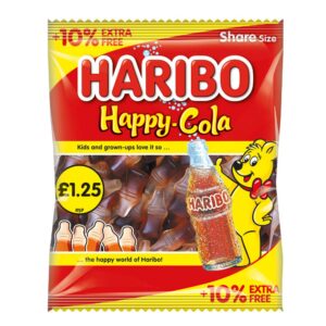 Haribo 10% Extra Free Happy Cola PM £1.25 154g