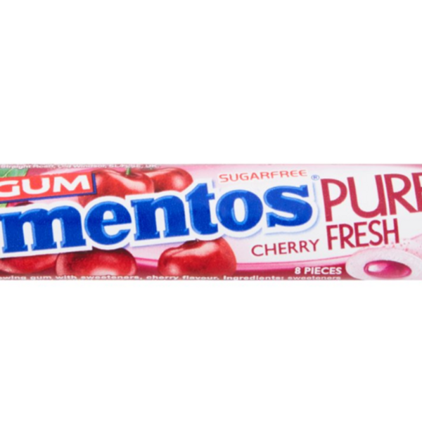 Mentos Gum Pure Cherry Fresh 8 Pieces 15g