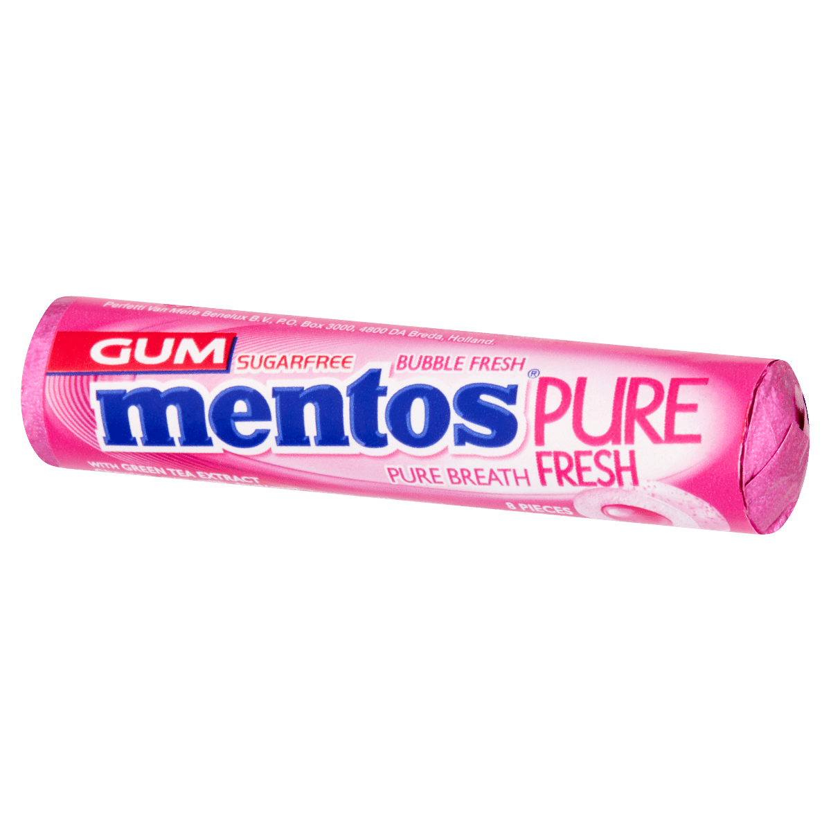 Mentos Gum Pure Fresh Bubble Fresh 8 Pieces 15.5g