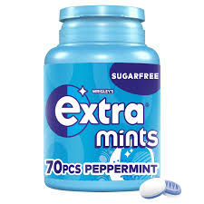 Extra Peppermint Sugarfree Mints Bottle 70 Pieces