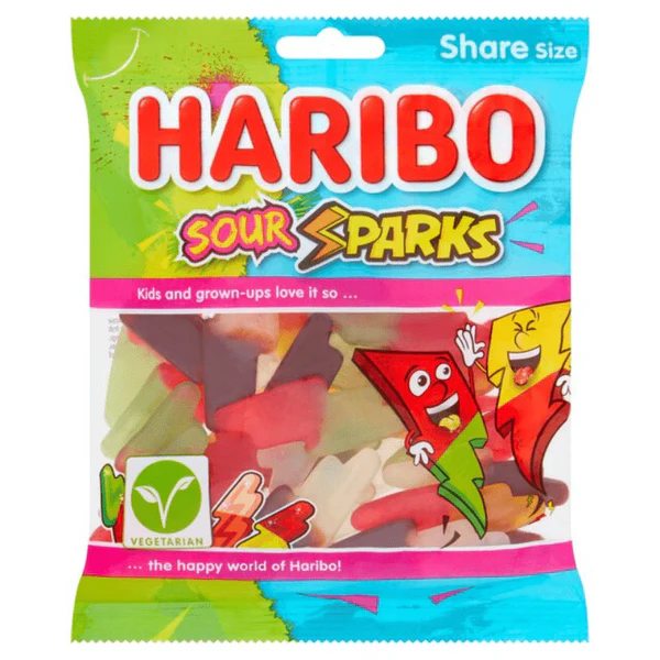 Haribo Sour Sparks Bag 160g
