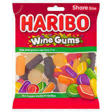 Haribo Wine Gums Bag 160g