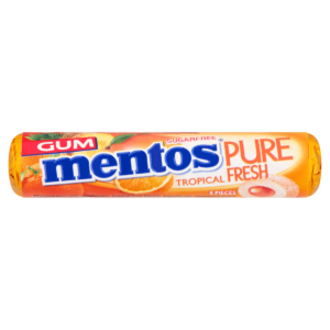 Mentos Gum Pure Fresh Tropical 8 Pieces 15g
