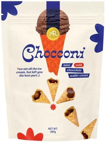 Chocconi Mini Milk Chocolate Wafer Cones, 397g