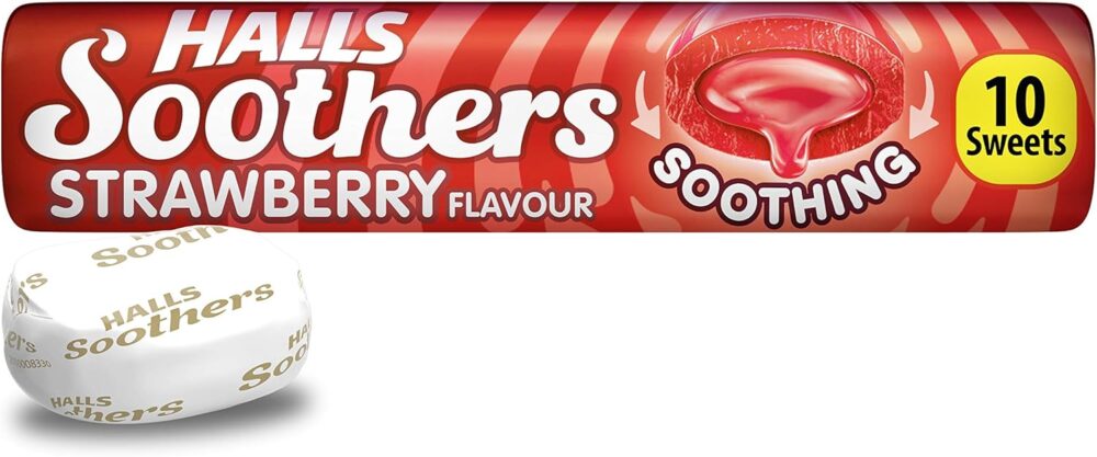 Halls Soothers Strawberry Flavour 45g