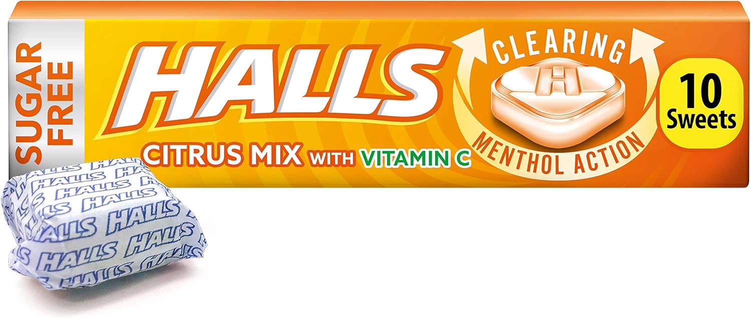 Halls Citrus Sugar Free Sweets 32g
