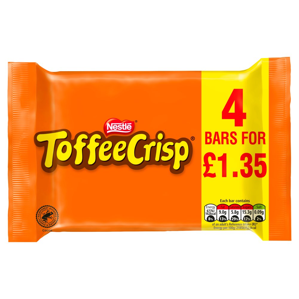 Toffee Crisp 4Pk PM 1.35 124G