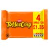 Toffee Crisp Chocolate Bar 4 Pack Multipack PMP £1.35 124g