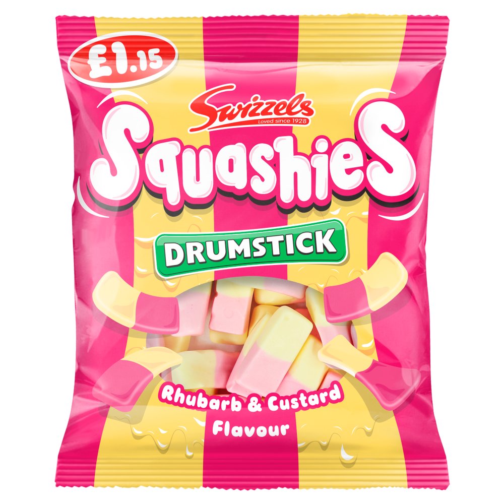 Swizzels Squashies Rhubarb & Custard Pm £1.15 120g