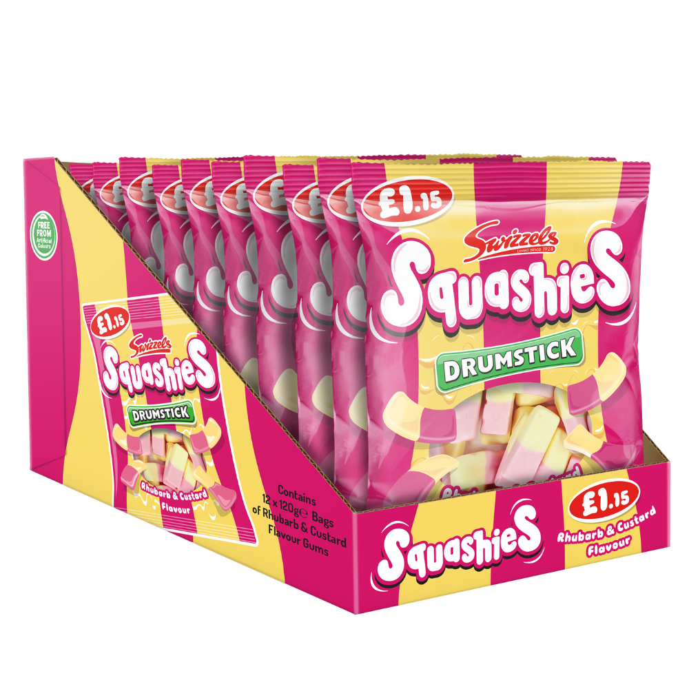 Swizzels Squashies Rhubarb & Custard Pm £1.15 120g