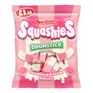 Swizzels Squashies Drumstick Strawberry & Cream Flavour PM£1.15 120g