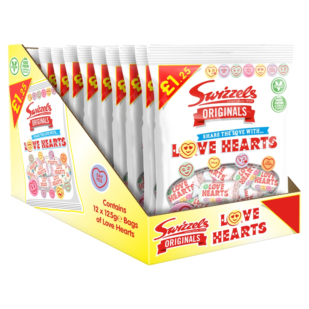 Swizzels Originals Love Hearts Pm £1.25 125g