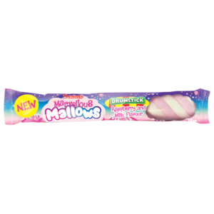 Swizzels Marvellous Mallows Raspberry and Milk Flavour Drumstick 18g
