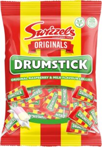 Swizzels Drumstick Original Raspberry & Milk Flavour Lollies 120g
