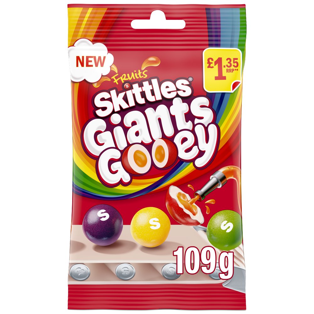 Skittles Giants Gooey Sweets Treat Bag Pm £1.35 109g
