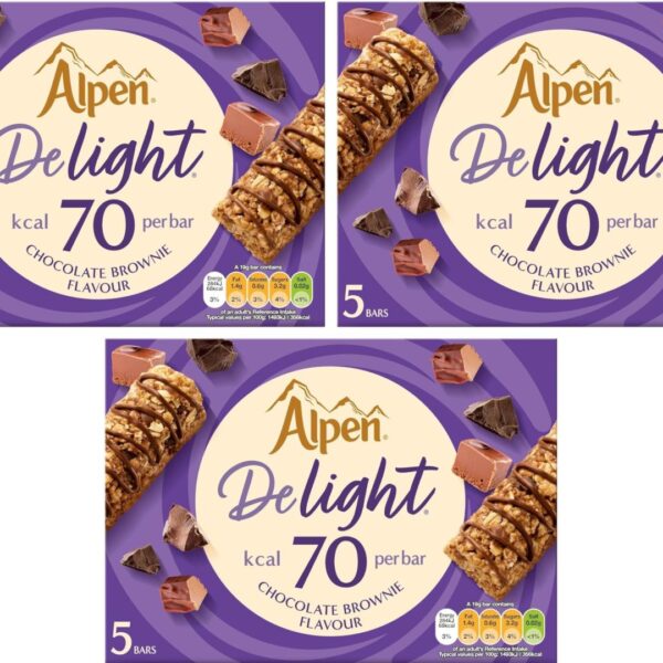 Alpen Delight Cereal Bars Chocolate Brownie 19g