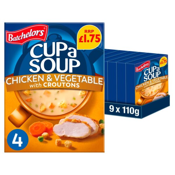 Batchelors Cup a Soup Chicken & Vegetable with Croutons PM £1.75 110g