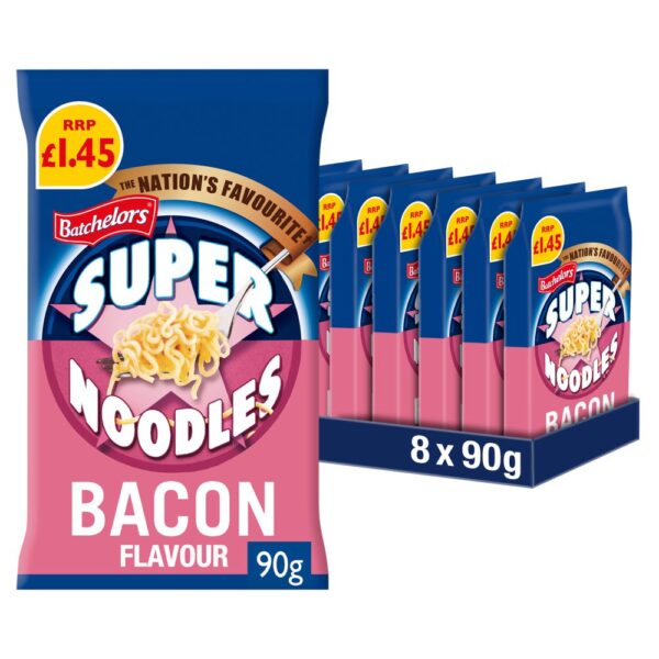 Batchelors Super Noodles Bacon Pmp £1.45 90g