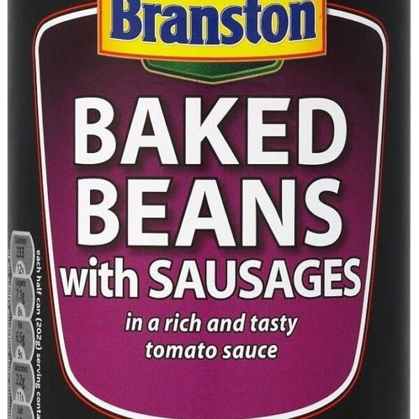 Branston Baked Beans with Sausages in a Rich and Tasty Tomato Sauce 405g