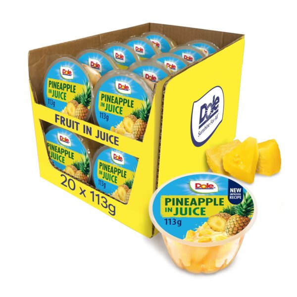 Dole Fruit Bowls Pineapple Tidbits in 100% Fruit Juice 113g