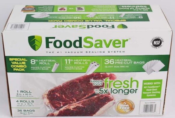 FoodSaver Vacuum Sealing Bags & Rolls Multi Pack, FGP252X