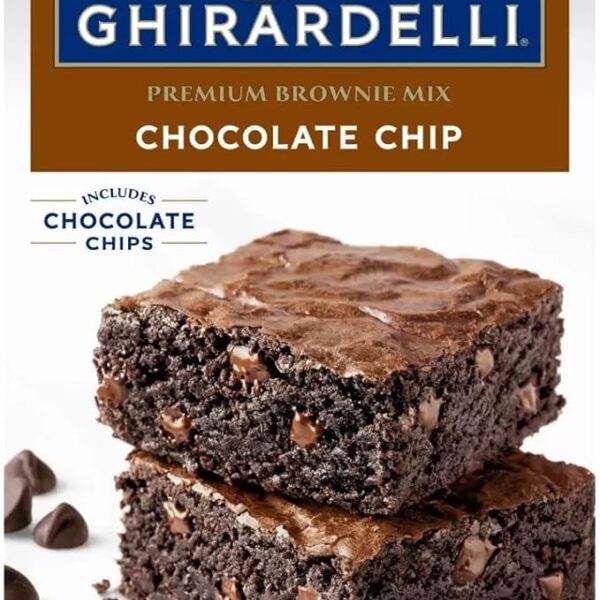 Ghirardelli Chocolate Chip Brownie Mix, 4 x 566g