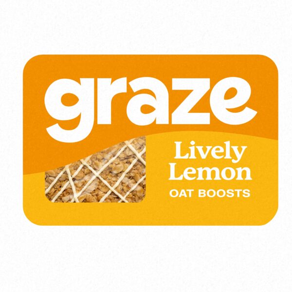 Graze-Lively Lemon Snack Bars Wholegrain Oats 50g