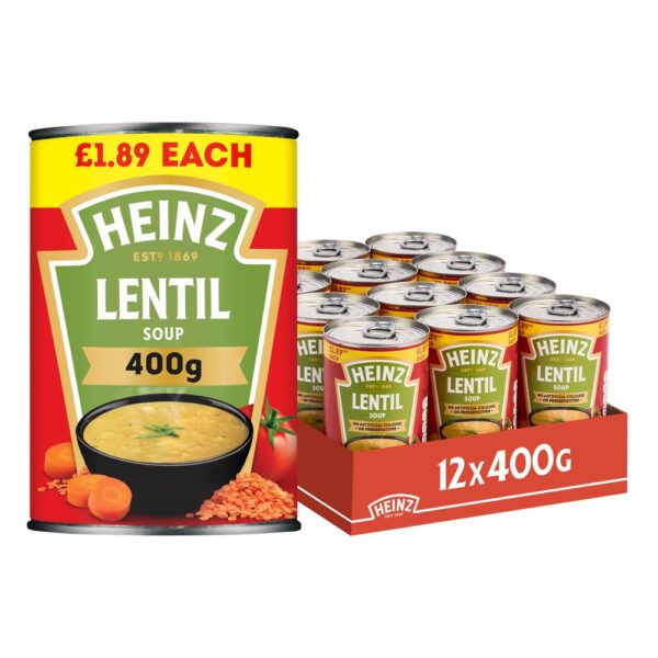 Heinz Lentil Soup Pmp £1.89 400g