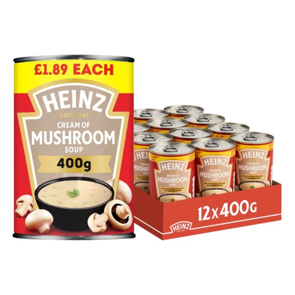 Heinz Mushroom Soup Pmp £1.89 400g
