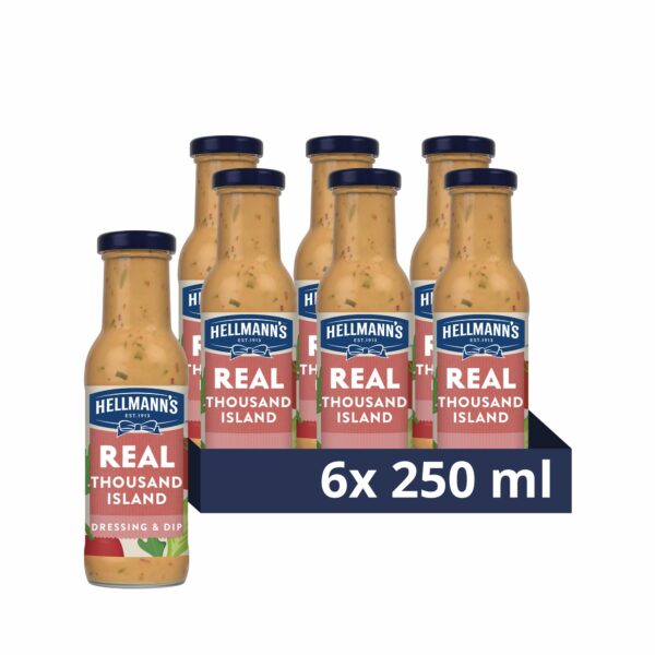 Hellmann's Real Thousand Island Salad Dressing & Dip 250ml