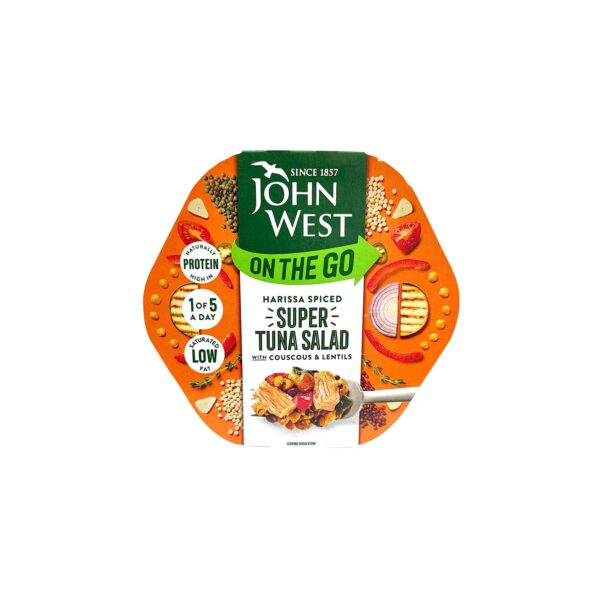 John West On the Go Harissa Spiced Super Tuna Salad 220g