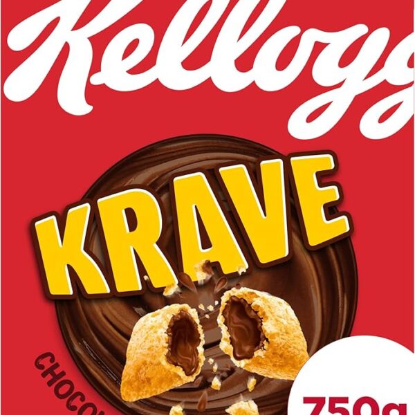 Kellogg's Krave Chocolate Hazelnut, 2 x 750g