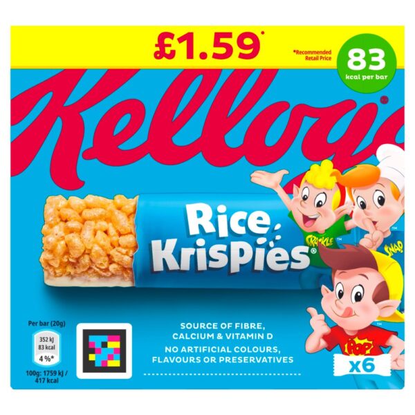 Kellogg's Rice Krispies Pm £1.59 6 X 20g (120g)