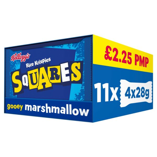 Kellogg's Squares Gooey Marshmallow Rice Krispies Bar Pm £2.25 4 x 28g (112g)