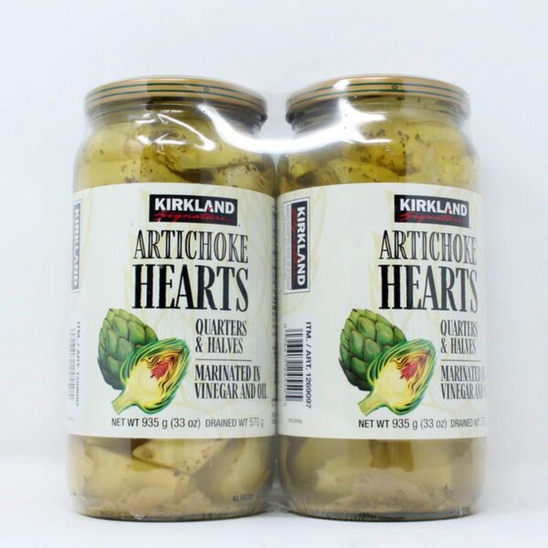 Kirkland Signature Artichoke Hearts Marinated in Vinegar & Oil, 2 x 940g