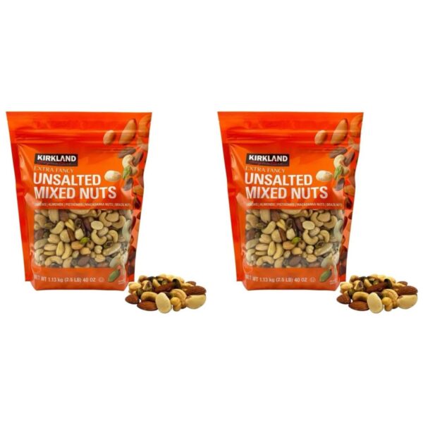 Kirkland Signature Unsalted Mixed Nuts Bag, 1.13kg